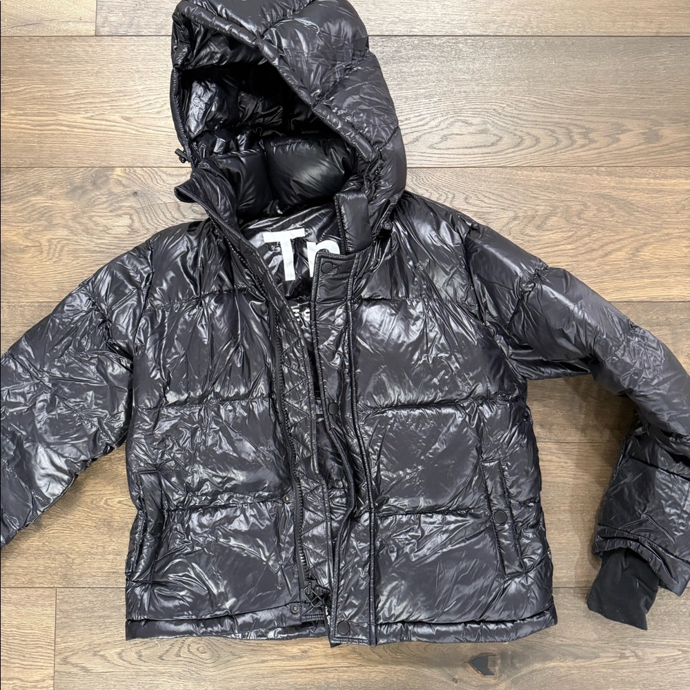 TNA aritzia black super puff winter jacket